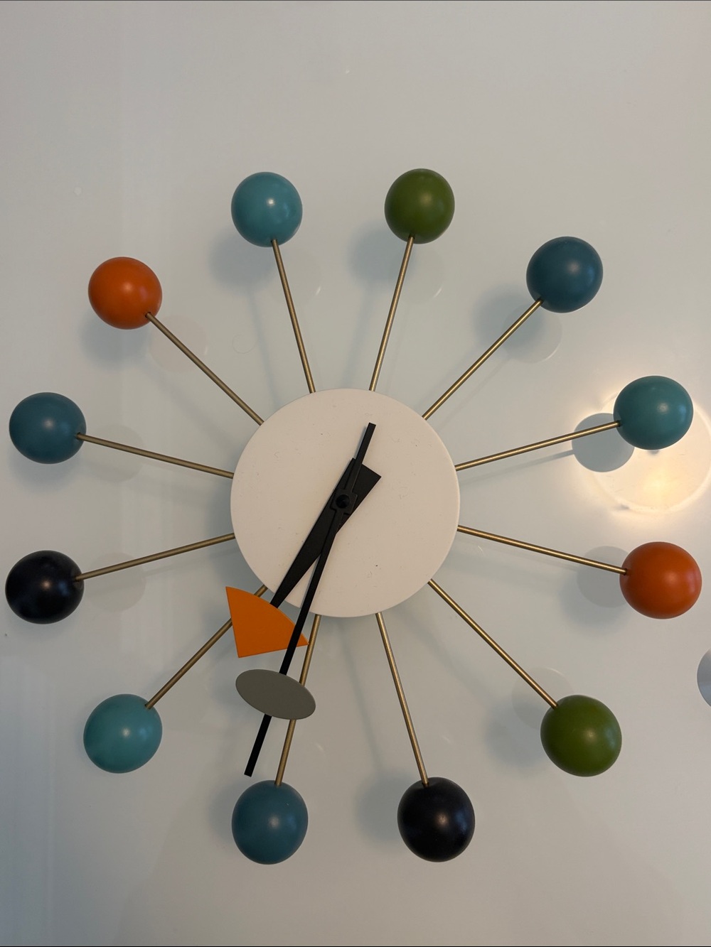 Authentic Vitra George Nelson Wall Clock Multicolor ball